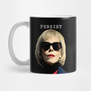 E. Jean Carroll: Persistent on a Dark Background Mug